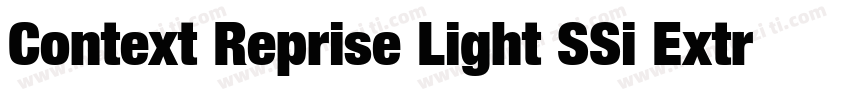 Context Reprise Light SSi Extra Light字体转换